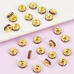 Латунные бусины разделители для поставки стразов&nbsp;RB-A014-Z6mm-10G