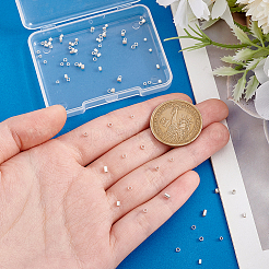 90 шт. 6 стиля 925 бусины-трубочки из стерлингового серебра STER-PH0002-54