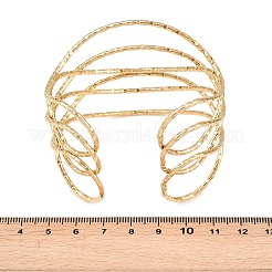 Браслеты-манжеты из кованой нержавеющей стали 304 для женщин.&nbsp;BJEW-Z161-01G