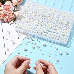 1800 шт. Для выпечки расписные жемчужные стеклянные жемчужные круглые бусины&nbsp;HY-YW0001-10