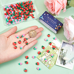 150 шт. 3-х цветные бусины из полимерной глины ручной работы CLAY-SC0001-75