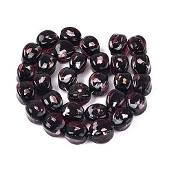 Бусины ручной работы бусины серебряной фольгой&nbsp;FOIL-T024-12A