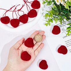 10 шт. кабошоны из шерстяного фетра&nbsp;AJEW-SC0001-48