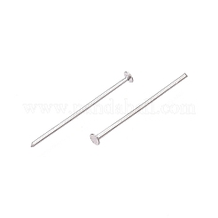 925 шт. булавки с плоской головкой из стерлингового серебра с защитой от потускнения STER-N016-0.5x16mm-P