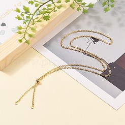 Изготовление ожерелья-слайдера из нержавеющей стали 304&nbsp;LS-X-AJEW-JB00776-02