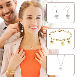 10 шт. 2-х цветные латунные подвески с кубическим цирконием&nbsp;KK-GA0002-35