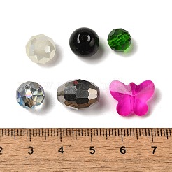 Прозрачные стеклянные бусины GLAA-F127-01