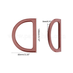 Пластиковая ручка кошелька в форме буквы D&nbsp;KY-PH0001-32