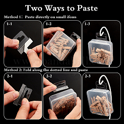 300 шт. 4 стиля клейкие прорези для подвешивания на спине питомца DIY-GA0007-50