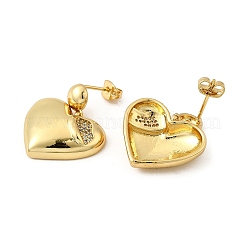 Серьги-подвески из латуни с микропаве EJEW-L097-27G