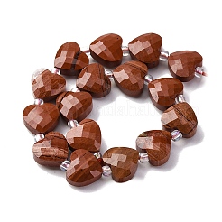 Натуральные красные яшмы бусы пряди G-P570-E14-01