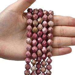 Природные родонит бисер нитей G-Z119-A14-03