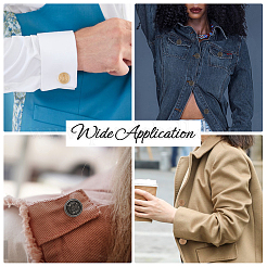 40 шт. 5 стиля пуговицы из сплава с тремя отверстиями на ножке FIND-DC0005-77A