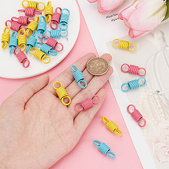 30 шт. двухцветные подвески-соединители из углеродистой стали с двухотверстиями FIND-GO0001-34