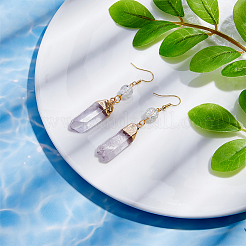 8 шт. подвески с двумя заостренными концами из натурального кварцевого кристалла&nbsp;G-BC0001-53G