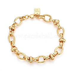 Латунь цепи браслеты BJEW-N032-06G