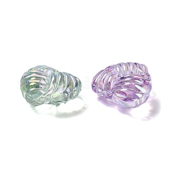 Переливающиеся акриловые бусины с УФ-покрытием OACR-B021-05