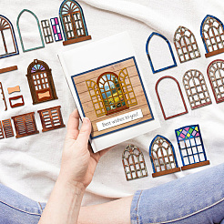 Углеродистая сталь разрезает трафареты DIY-WH0309-1982