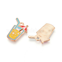 Подвески из сплава и эмали на пляжную тематику&nbsp;X-ENAM-T022-33F