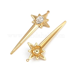 Большие подвески из нержавеющей стали 304 со стразами&nbsp;STAS-P410-02G