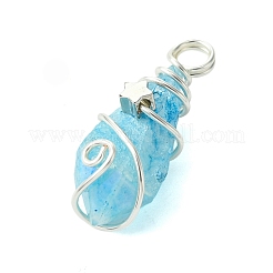 Гальванические хрустальные подвески природного кварца&nbsp;PALLOY-JF02801-02