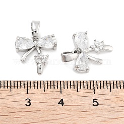 Латунные микро проложить кубического циркония подвески KK-P271-06P-C