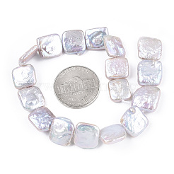 Нити бусин из натурального зернистого жемчуга кеши в стиле барокко PEAR-S020-K09-2