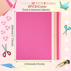 30 шт. 5-цветная крафт-бумага формата А4&nbsp;DIY-TAC0051-004A