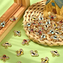 40шт 4 цвета сплава эмалевые подвески&nbsp;ENAM-CJ0002-52