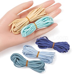 5 прядь 5 цвета шнур из искусственной замши LW-FS0001-01D