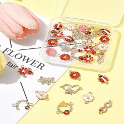 30 шт. 12 стиля эмалированных соединителей из цинкового сплава&nbsp;FIND-FS0004-42