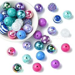 Круглые смоляные бусины и акриловые бусины наборы для изготовления бижутерии DIY-FS0007-73