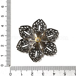 Железные филигранные подвески и филигранные столярные звенья и колпачки для бусин IFIN-TA0001-25