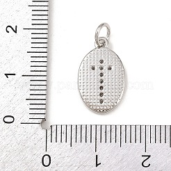 Латунные микро проложить кубического циркония подвески KK-G544-23P