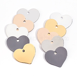 30шт 5 цвета латунные подвески&nbsp;KK-BC0002-13