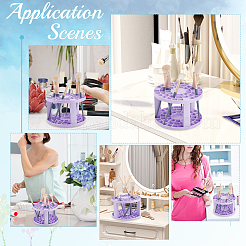 Пластиковые подставки для хранения косметических кистей&nbsp;MRMJ-WH0079-63D