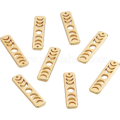 12 шт. Латунные подвески с фазой луны&nbsp;KK-BC0007-03