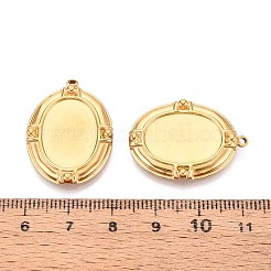 Оправы для подвесок из нержавеющей стали 304 в виде кабошонов&nbsp;X-STAS-T067-17G