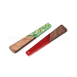 Подвески из непрозрачной смолы и орехового дерева RESI-T060-22A