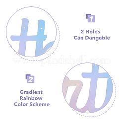 Бумажное слово с днем рождения гирлянды&nbsp;AJEW-WH0398-009