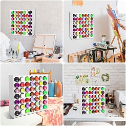 Деревянные подставки для хранения бутылок с пигментом&nbsp;ODIS-WH0043-120