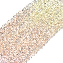 10 нить прозрачных стеклянных бусин градиентного цвета&nbsp;GLAA-CJ0002-09C