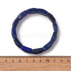 Эластичные браслеты из натурального лазурита для женщин и мужчин&nbsp;BJEW-C097-02A-09