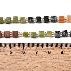 Нити бусин из синтетического авантюрина G-H333-03J