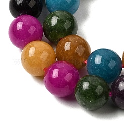 Бусины из натурального белого нефрита&nbsp;G-H348-8mm-03