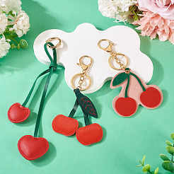 3 шт. 3 стиля брелоков из искусственной кожи&nbsp;KEYC-TA0001-43