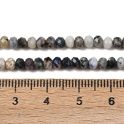 Натуральное синее пятно нитки из бисера яшмы G-D347-B06