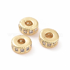 Латунные микро проложить кубического циркония бусы KK-A181-VF432-2