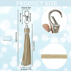 4 шт. подвесные украшения из искусственной кожи&nbsp;AJEW-SC0003-23A