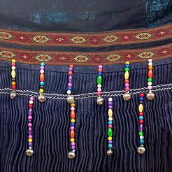 Лента из полиэстера в этническом стиле&nbsp;OCOR-WH0077-37C